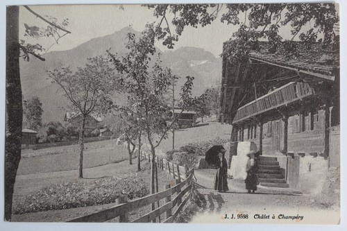 Cpa suisse chalet champéry - cpa, à