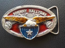 boucle de ceinture vintage Johnny Hallyday Western passion numéroté