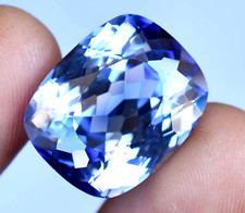 Saphir Naturel Bleu 36.40 CT sans Défaut Certifié Montana Traitée Desseré Gemme