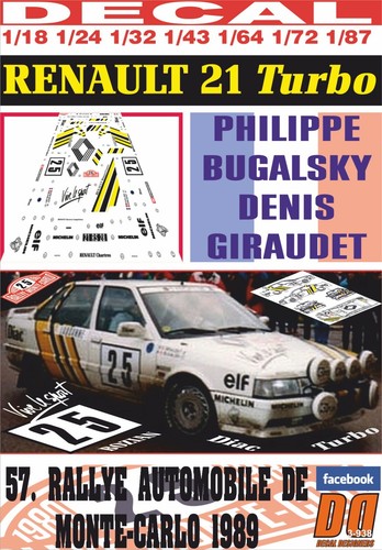 Decal renault turbo - decal, 21