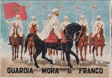 Guerre civile espagnole bons de rationnement GUARDIA MORA de FRANCO (Format A4)