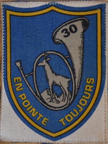 Insigne tissu 30e bataillon - du,