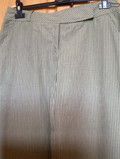 Pantalon leger  neuf  CACHE CACHE  rayé gris . T 40 ( T )
