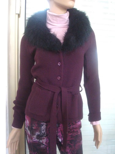 Veste gilet bordeaux col - veste,