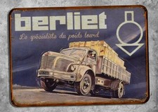 Plaque metal vintage Berliet Spécialiste