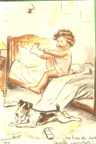 Germaine bouret carte - germaine, postale