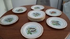 12 ANCIENNES ASSIETTES LIMOGES