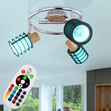 RGB Plafonnier LED Dimmable Verre Spot Rondell Pivotant Lampe Télécommande