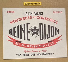 Buvard Pub Publicitaire Reine de Dijon