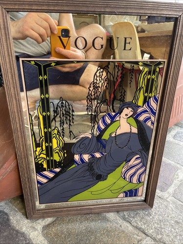 Ancien miroir publicitaire - ancien,