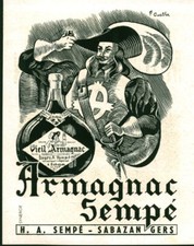Publicité ancienne Armagnac