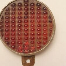 REFLECTEUR CATADIOPTRE VERRE DE VELO RANDO ANCIEN BICYCLE REAR GLASS REFLECTOR