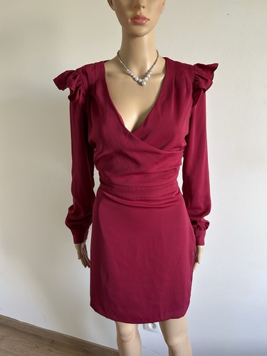 Robe rubis manches - robe, longues