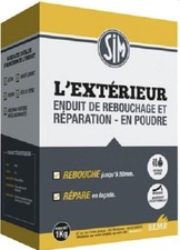 Enduit rebouchage réparation extérieur façade poudre 1kg SIM L'EXTERIEUR rebouch