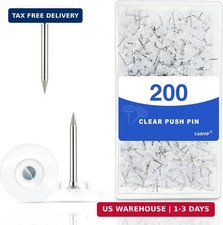 200 Pack Clear Tacks, Heavy