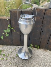 Cendrier sur Pied Chromé Vintage Années 60-70 Intérieur Extérieur.