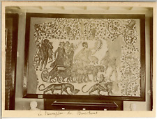 Tunisie, Antiquités du Sahel au Musée de Sousse, mosaïque romaine  Vintage citra