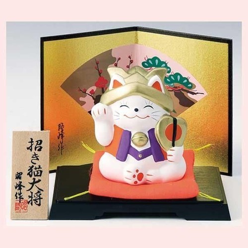 Poupée samouraï maneki - poupée, maneki-neko