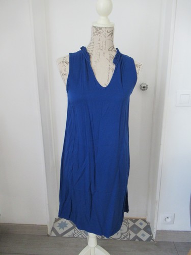 Robe été bleu indigo - robe,