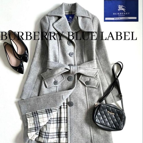 Manteau long burberry blue - manteau,