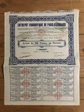 ENTREPOT FRIGORIFIQUE DE PARIS-VAUGIRARD (A)