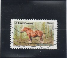 L5104 FRANCE AUTOADHESIF N° 818 de 2013 " Cheval le Trait Comtois " oblitéré
