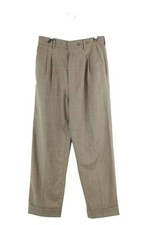Pantalon droit en laine marron Margaux Lonnberg XS