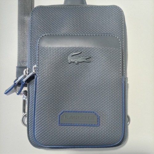 Sacoche lacoste cuir gris neuf - sacoche,