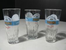 MAGNIFIQUE LOT DE 3 VERRE FLORANIS ANISEETTE GRAS VINTAGE PARFAIT ETAT