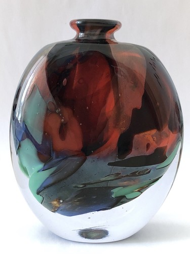Superbe vase verre soufflé - vase,