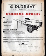 BOURBON-LANCY (71) USINE de MACHINES & INSTRUMENTS AGRICOLES "C. PUZENAT" Tract