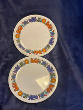 ASSIETTES PLATES   - ACAPULCO - VILLEROY & BOCH - ANNEES 1970 - DIAMETRE 20 CM