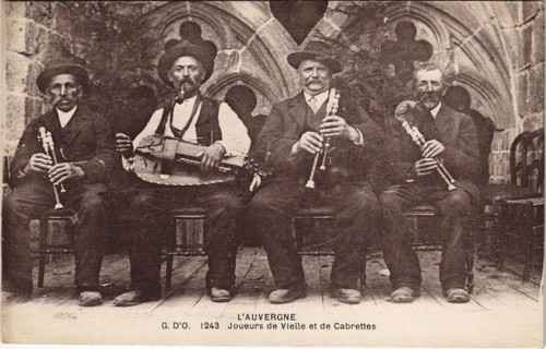 Cpa auvergne joueurs de - l'auvergne,