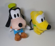 Peluches Doudous Disney Dingo Et Pluto, 25cm Et 17cm [Comme Neuf] 