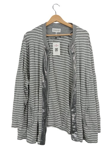 Chalou gilet femme gris - femme, rayé