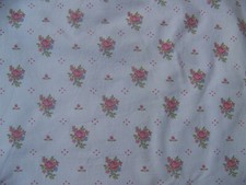 ANCIEN COUPON DE TISSU  FLEURI