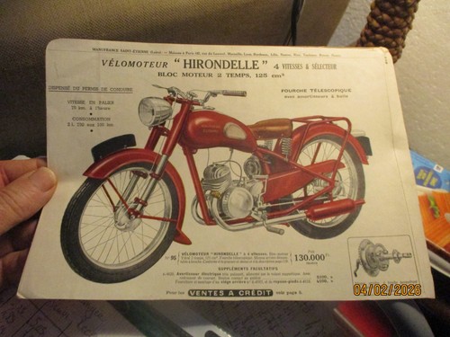 Ancien feuillet publicitaire - ancien,