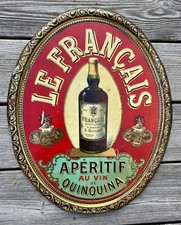 Plaque publicitaire LE FRANÇAIS  Apéritif au Vin de Quinquina - 1900