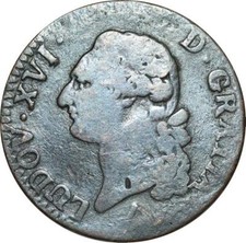 O9555 Rare R4 Sol Louis XVI