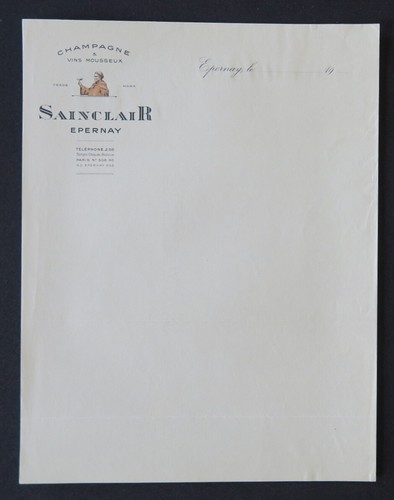 Lettre vierge champagne - lettre,