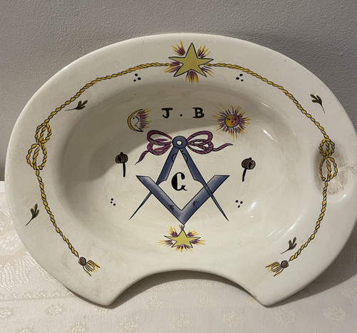 Plat barbe maçonnique - plat, à