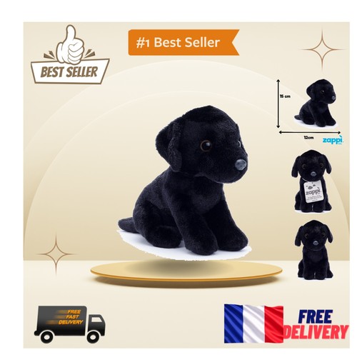 Jouet peluche labrador noir - en,