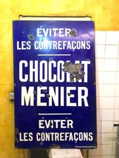 PLAQUE EMAILLÉE CHOCOLAT MENIER