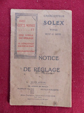 notice de réglage n° 1 
