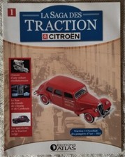 FASCICULE N°1 LA SAGA DES TRACTION - CITROEN TRACTION 11 FAMILIALE POMPIERS 1955