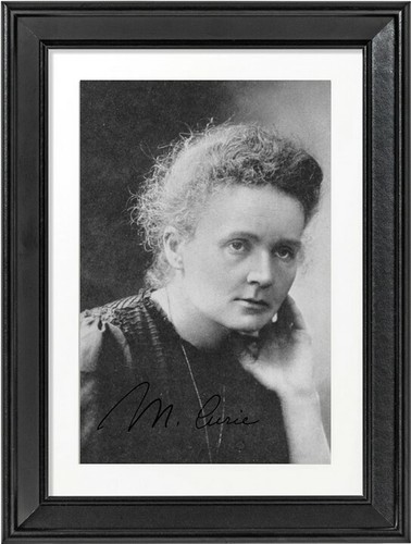 Marie curie autographe avec - autographe,