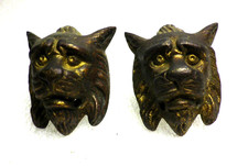 2 ornements en bronze pour