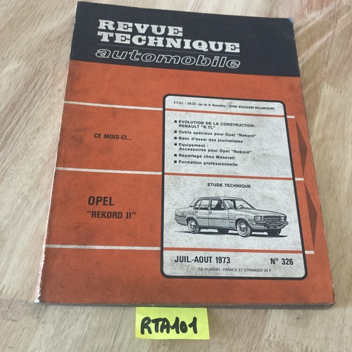 Opel rekord revue technique - rekord, ii