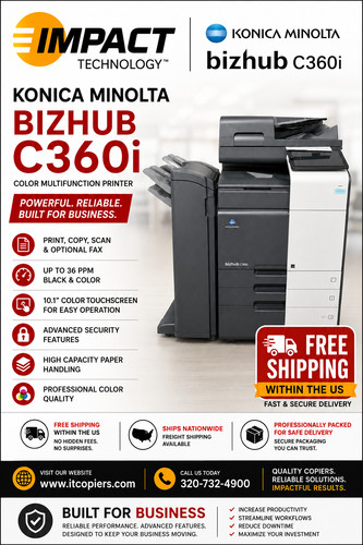 Konica minolta bizhub c360i - minolta,