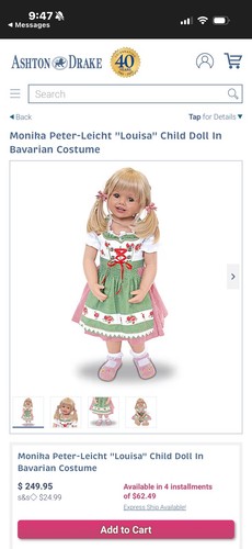 Louisa doll with free baby - doll,